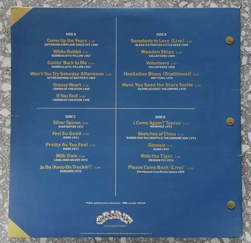 JEFFERSON AIRPLANE - FLIGHT LOG  2 × LP, Compilation, Indianapolis Pressing: US Released 1977