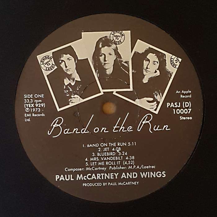 PAUL McCARTNEY AND WINGS - BAND ON THE RUN Vinyl, LP, Album, Repress Country: South Africa 1983