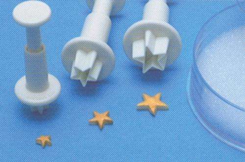 Small 3pc Star Gumpaste Plunger (one of many styles)