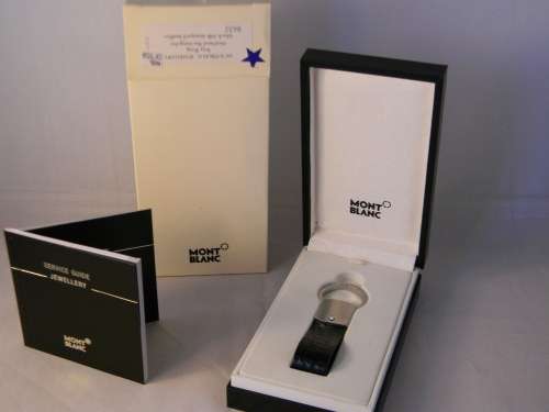 MONTBLANC-*JEWELLERY-KEYRING-MATSTEEL RECTANGULAR*-*CASE & Service Guide*