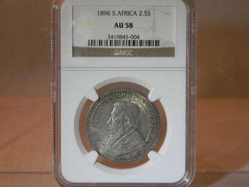 **Almost Mintstate**-**1896 Half Crown-Ngc Graded AU58-A Really Great Piece**