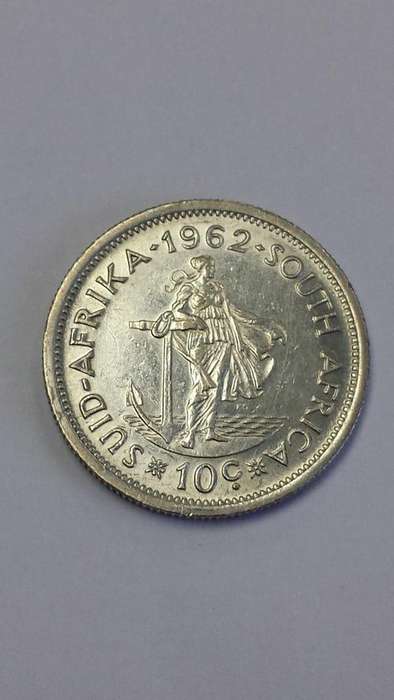 SILVER 1962 "EENDRAG MAAK MAG" 10 c. NEAR PERFECT CONDITION! BUY SILVER NOW - SENSIBLE INVESTMENT!