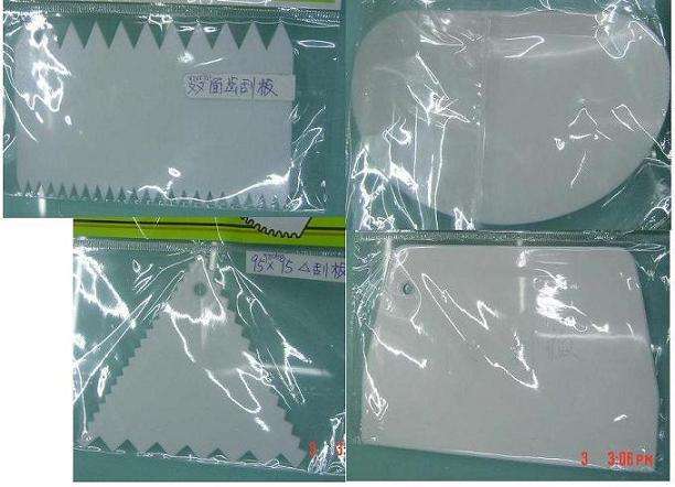 cake combs, cutter and scrapper combo