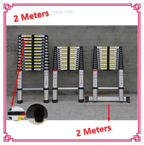 Straight Ladder Aluminium Multipurpose Retractable Portable Extension Telescopic Ladder