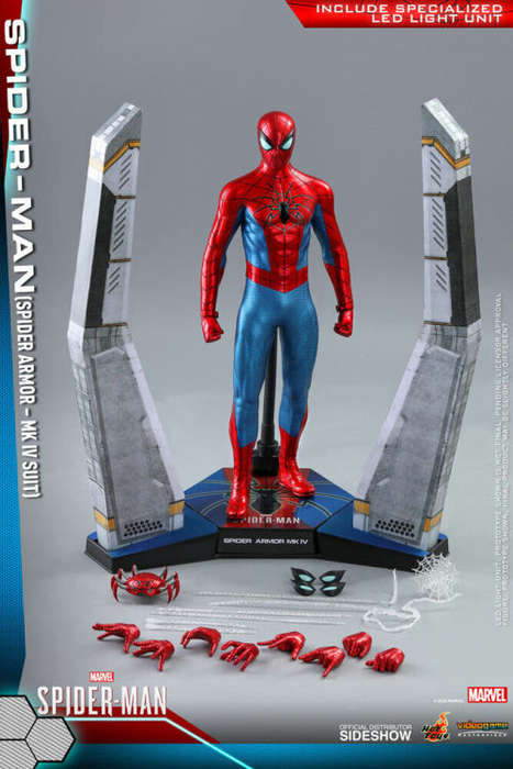 Hot Toys  VGM43  Marvels Spider-Man (Spider Armor MK IV) (New and Sealed)