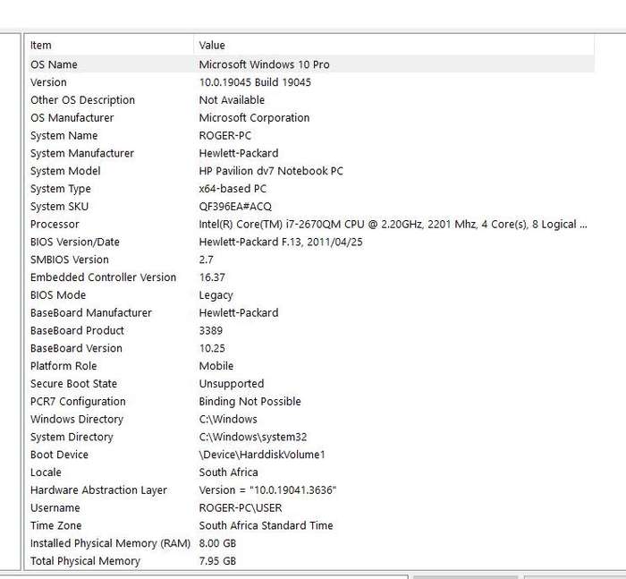 HP Pavillion DV7 Entertainment Computer - Great Condition well Looked after