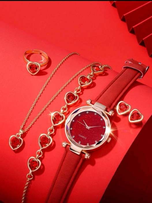 6 pc luxurious Quartz Watch set