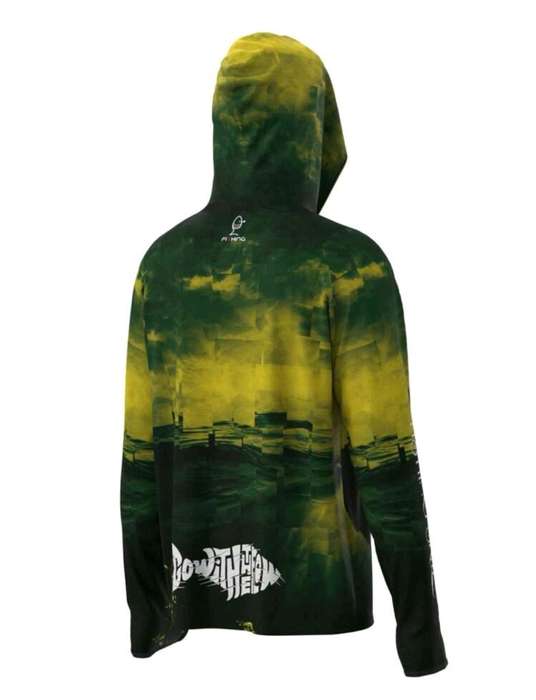 Mens luxurious deap sea fishing hoodie.