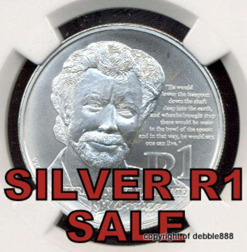 SILVER SALE !!! 2011 JOHN MAXWELL COETZEE Nobel Laureate - MS 68 !!! HIGH GRADE !!!