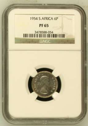 1954 *** 6P *** PF65 *** Good grade *** R1 crazy start