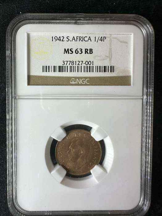 1942***1/4P***MS63RB***still highly collectable