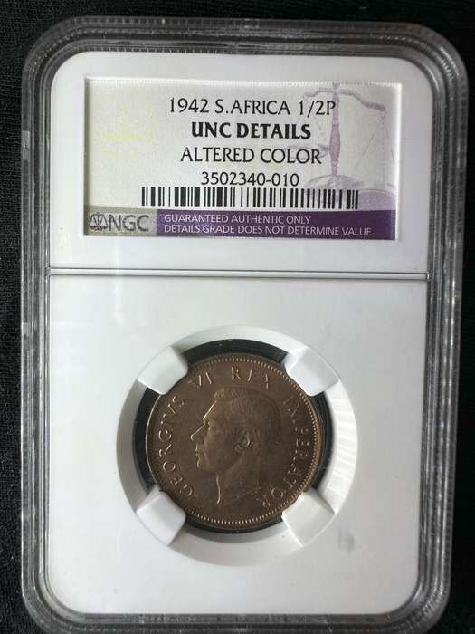 1942***1/2P***UNC details***altered colour