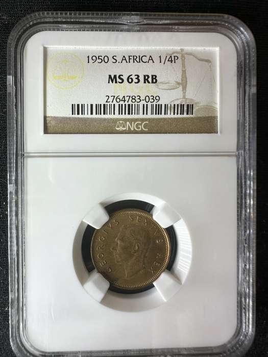 1950***1/4P***MS63RB***decent grade , very collectable