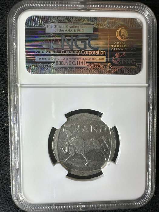 2000***Mandela Smiley***AU53***buy your coins graded