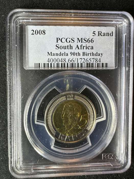 2008***Mandela Birthday***MS66***buy your coins graded