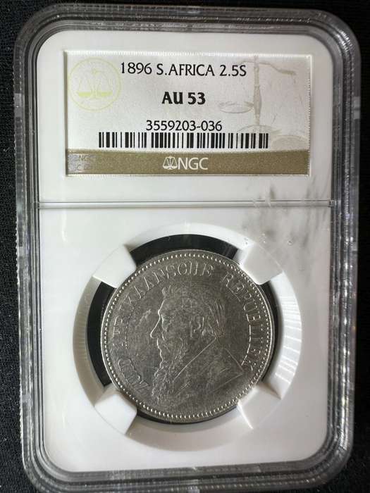 1896***2.5S***AU53***highest grade when listing