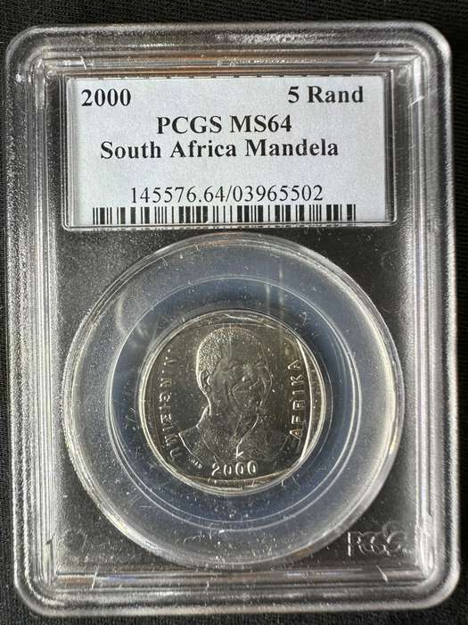 2000***R5 Smiling Mandela***MS64***PCGS graded.