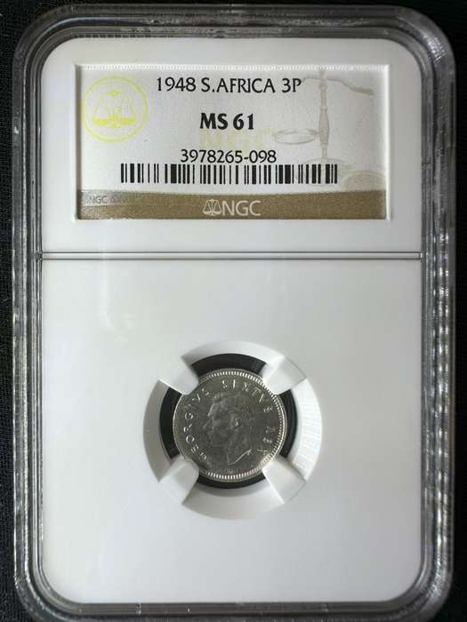 1948***3P***MS61BN***NGC graded credible grade clear fields