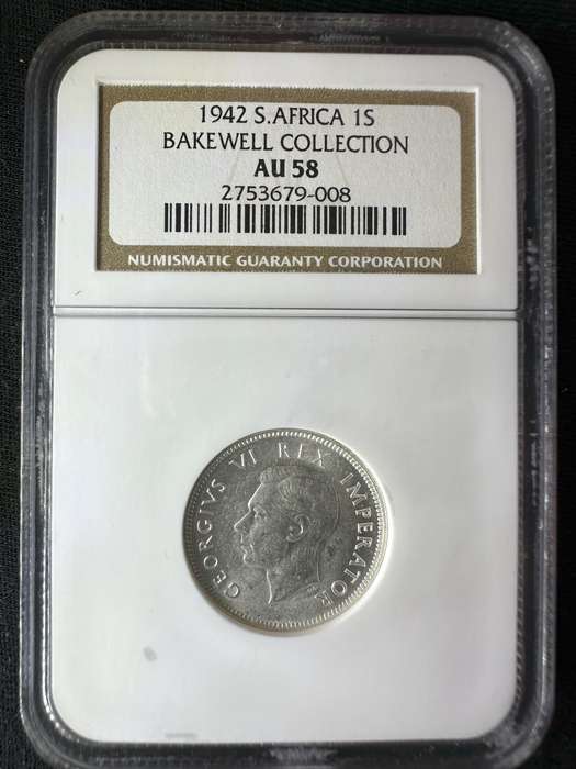 1942***Shilling***AU58***Bakewell collection