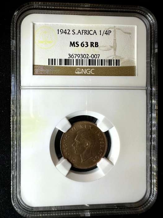 1942***1/4P***MS63RB***NGC