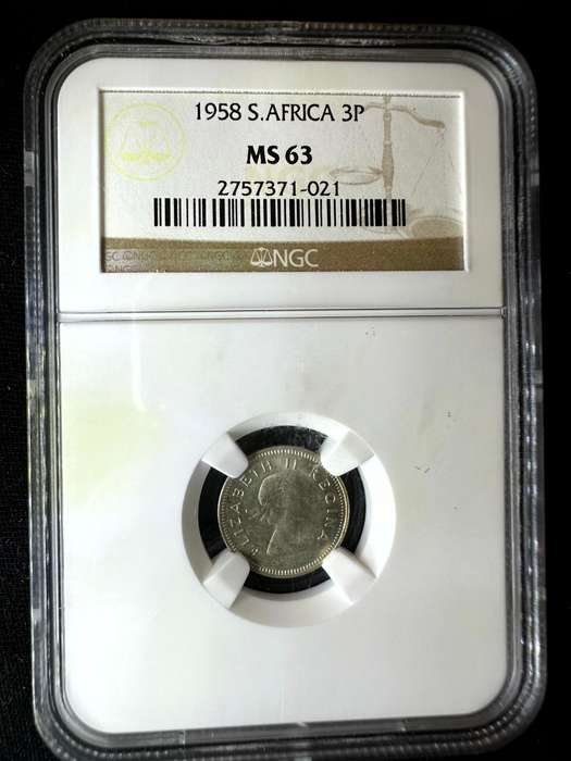 1958***3P***MS63***NGC