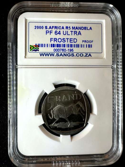 2000***Mandela Smiley***PF64 ultra frosted***SANGS