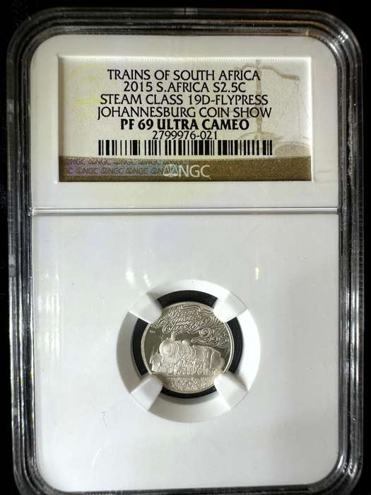 2015***2.5c Johannesburg Coin Show***PF69***NGC mintage of only 300