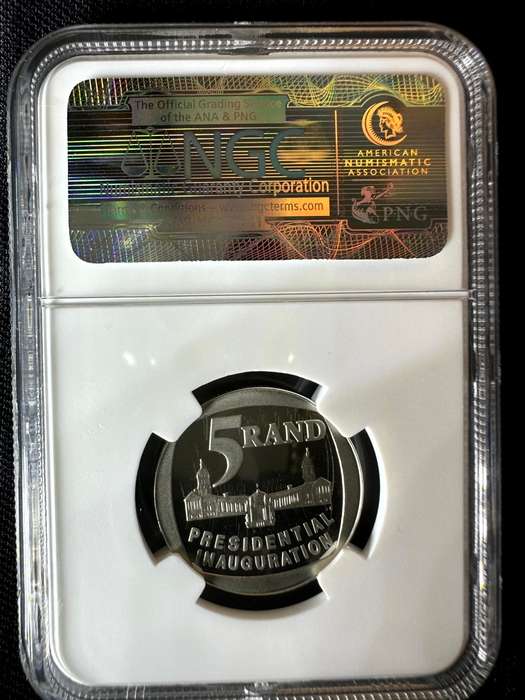 1994***R5 Presidental Inauguration ***PF69 ERROR***NGC graded partial collar