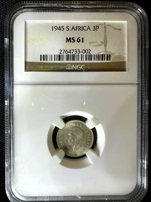 1945***3P***MS61***NGC