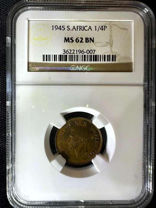 1945***1/2P***MS62BN***NGC