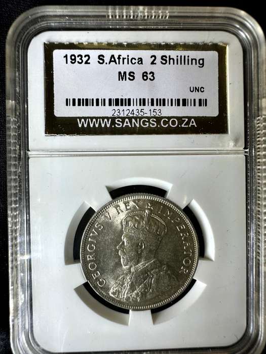 1932***2 Shilling***MS63***SANGS