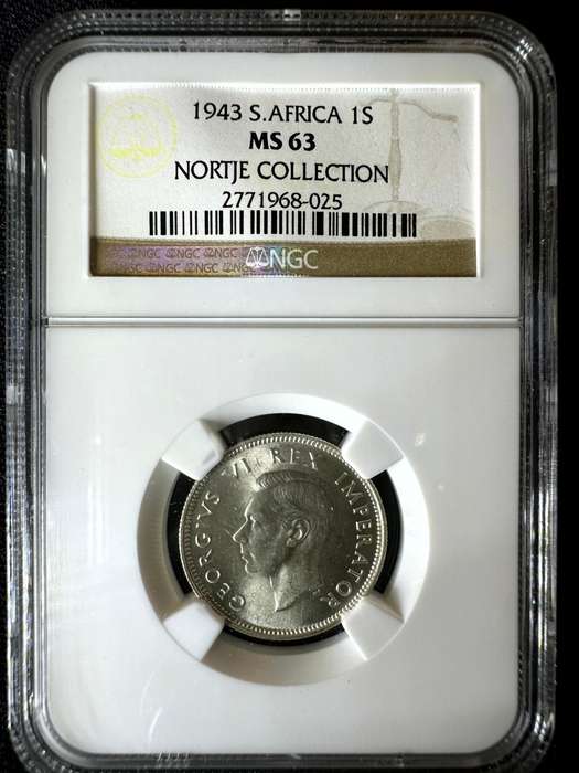 1943***Shilling***MS63***NGC Nortje Collection - this is a find