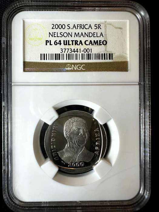 2000***R5 Smiling Mandela***PL64***NGC
