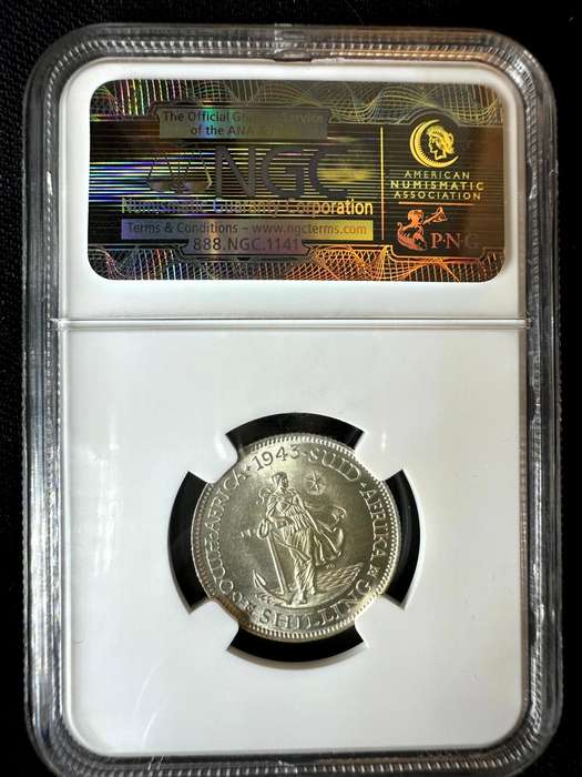 1943***shilling***MS62***NGC