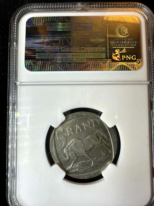 2000***R5 Smiling Mandela***Au55***NGC