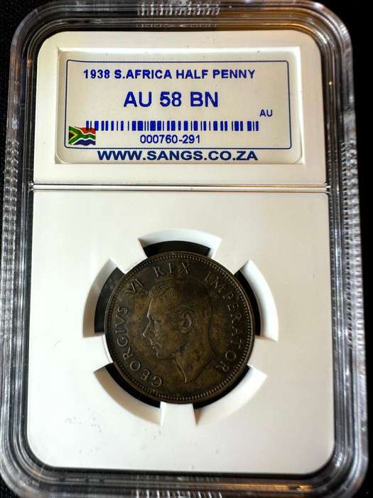 1938***1/2P***AU58BN.***SANGS