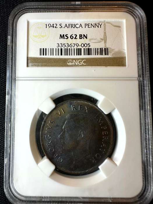 1942***Penny***MS62BN***NGC