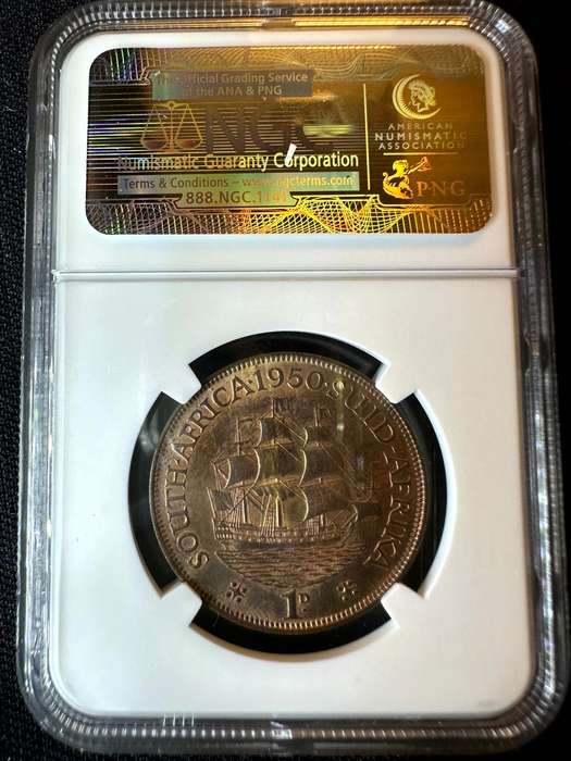 1950***Penny***MS63RB***NGC