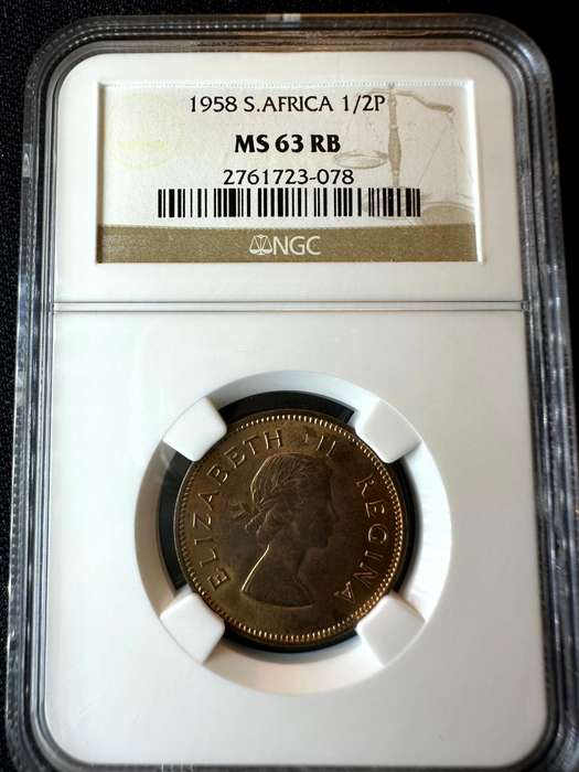 1958***1/2P***MS63RB***NGC