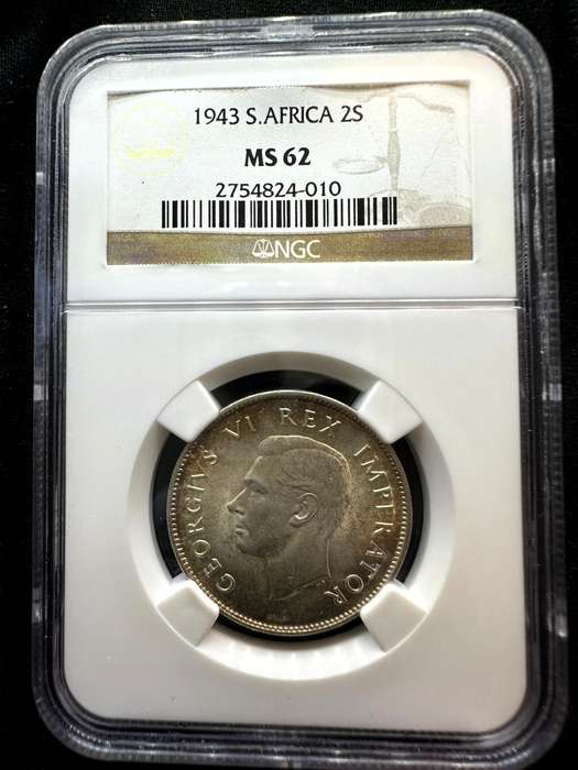 1943***2 Shilling***MS62***NGC