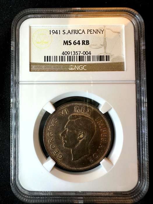 1941***Penny***MS64RB***NGC