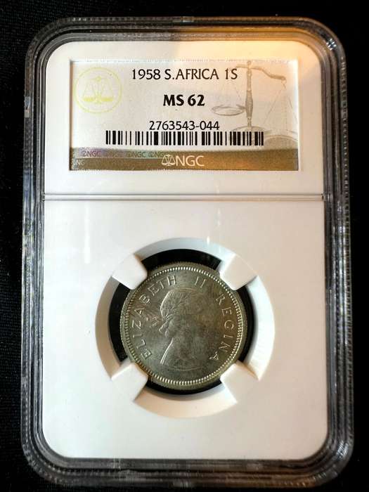 1958***Shilling***MS62***NGC