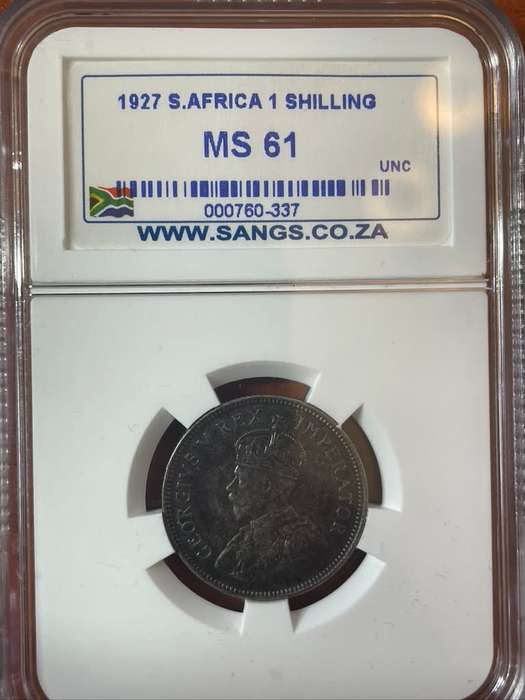 1927 Shilling MS61 NGC