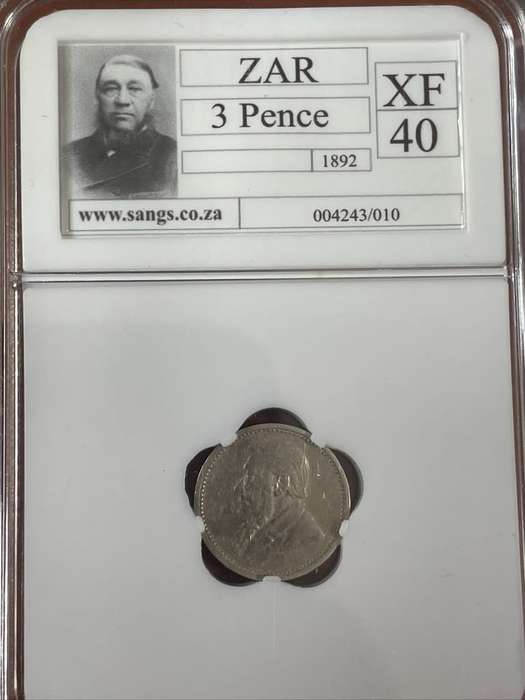 1892 3P XF40 Graded Coins