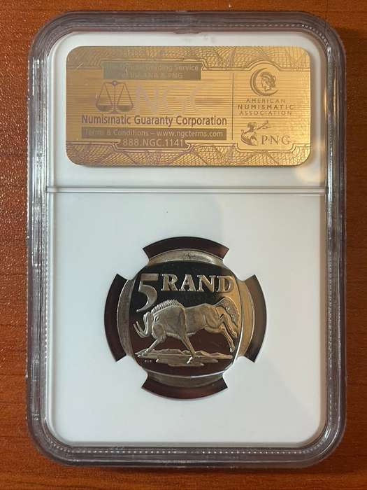2000 R5 Mandela Smiley PL Coin