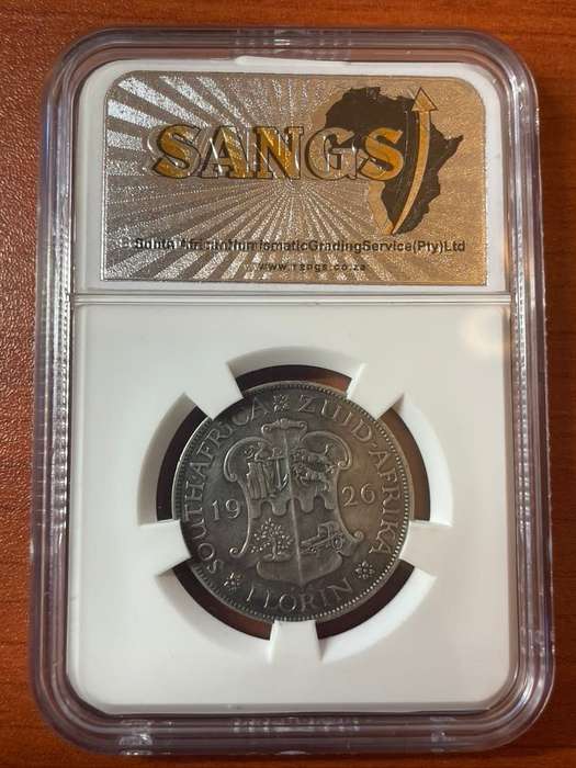 1926 2 shilling coin XF40 grade