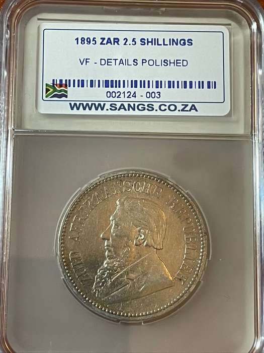 1895 2 1/2 Shilling with VF details - Hard to find