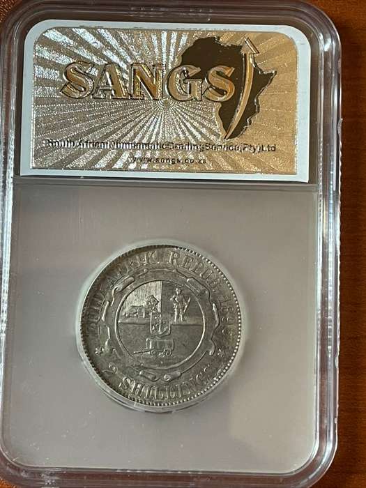 1896 2 shilling coin XF details