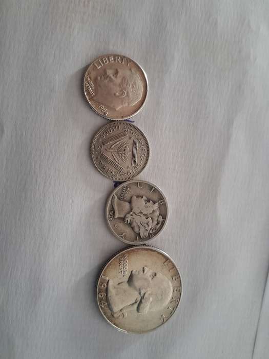 4 Silver Old Coin collection