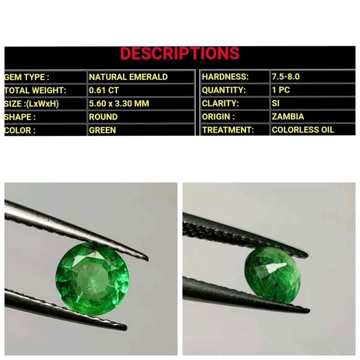 Natural 0.61 Ct Emerald video